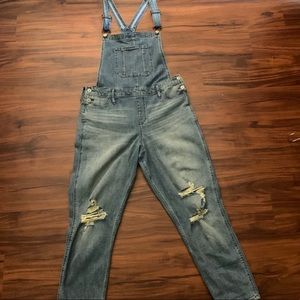 Hollister Ripped Overalls